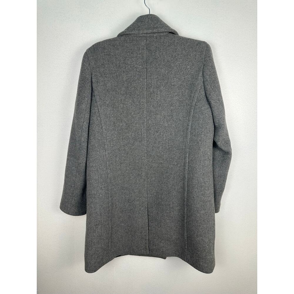 J.Crew Peacoat Women's Double breasted heather gray Stadium Cloth wool blend 8 - Picture 5 of 8